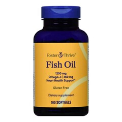 McKesson Omega 3 Supplement Foster & Thrive™ Fish Oil 1,200 mg Strength Softgel 100 per Bottle