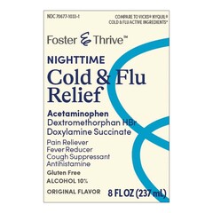 McKesson Cold and Cough Relief Foster & Thrive 650 mg - 30 mg - 12.5 mg / 30 mL Strength Liquid 12 oz.