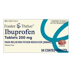McKesson Pain Relief Foster & Thrive 200 mg Strength Ibuprofen Tablet 50 per Bottle