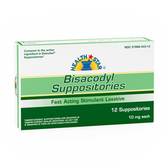 Geri-Care Laxative Geri-Care Suppository 12 per Box 10 mg Strength Bisacodyl USP, 12 per Box