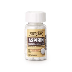 Geri-Care Pain Relief Geri-Care&reg; 325 mg Strength Aspirin Tablet 100 per Bottle