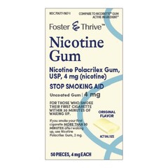 McKesson Stop Smoking Aid Foster & Thrive 4 mg Strength Gum