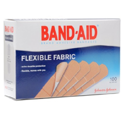 MON785430BX - Johnson & Johnson - Adhesive Bandage Band-Aid® Fabric 1 X 3 Rectangle, 100EA/BX