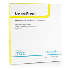 MON946679EA - Dermarite - Composite Dressing Waterproof DermaDress™ 4 X 10 Inch Sterile, 1/EA