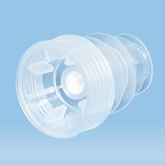 Sarstedt Tube Closure Polypropylene Archiving Cap Light Blue For S-Monovette / 13 to 16 mm Blood Collection Tubes NonSterile
