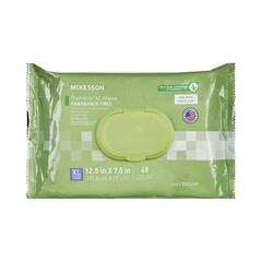 McKesson Flushable Personal Wipe Soft Pack Unscented 48 Count