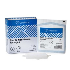 CareStock Gauze Sponge CareStock™ 4 X 4 Inch 4-Ply Sterile, 600/CS