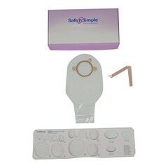 Safe n Simple POUCH, OST 2PC DRN FLNG BELT TAB TRNSPRNT 12
