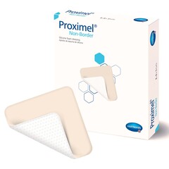 Hartmann Foam Dressing Proximel&reg; Non-Border 8 X 8 Inch Without Border Waterproof Backing Silicone Face Square Sterile, 1/EA