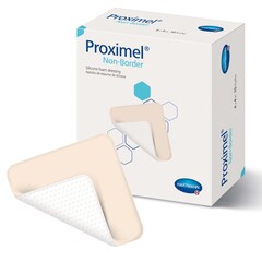 Hartmann Foam Dressing Proximel&reg; Non-Border 4 X 4 Inch Without Border Waterproof Backing Silicone Face Square Sterile, 1/EA