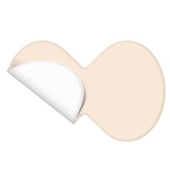 Hartmann Foam Dressing Proximel&reg; Non-Border 5 X 8 Inch Without Border Waterproof Backing Silicone Face Heel Sterile, 1/EA