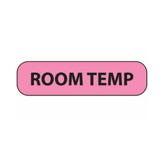 Precision Dynamic Pre-Printed Label MedVision&reg; Auxiliary Label Fluorescent Pink Paper Room Temp Black Alert Label 3/8 X 1-7/6 Inch, 1/RL