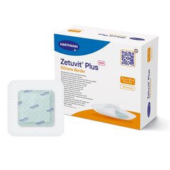 Hartmann Super Absorbent Dressing Zetuvit Plus Silicone Border Silicone Adhesive 4 X 4 Inch Square, 10 per Box