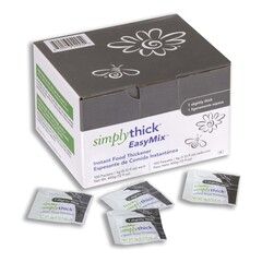 Simply Thick Food and Beverage Thickener SimplyThick Easy Mix 4 oz. Individual Packet Unflavored Powder IDDSI Level 1 Slightly Thick, 100/BX