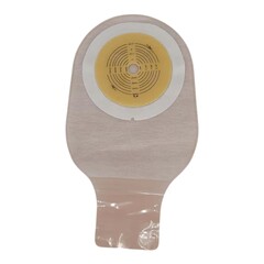 Safe n Simple Ostomy Pouch Safe n Simple One-Piece System 12 Inch Length Flat, Trim to Fit 2-1/2 Inch Stoma Drainable
