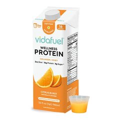 Vidafuel Oral Supplement Vida Fuel Wellness Protein Citrus Burst Flavor Liquid 32 oz. Reclosable Carton, 6 per Case
