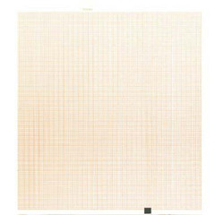 Graphic Controls Industrial Recording Chart Paper Nihon Kohden Z-Fold Orange Grid, 150/PK
