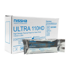 Graphic Controls Industrial Diagnostic Recording Film Paper Nissha Thermal Paper 110 mm X 20 Meter Roll Without Grid