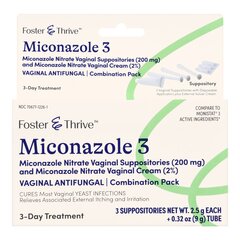 McKesson Vaginal Antifungal Kit Foster  Thrive™ 2% Strength / 200 mg Cream / Suppository, 1/EA