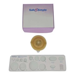 Safe n Simple WAFER, OSTOMY CONVEX 2PC RND STD WHT 57MM 2 1/4