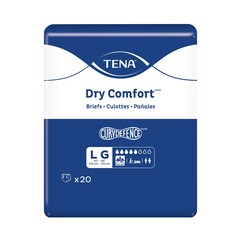 Essity Unisex Adult Incontinence Brief TENA Dry Comfort Large Disposable Moderate Absorbency