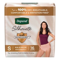 Kimberly-Clark Female Adult Absorbent Underwear Depend&reg; Silhouette&reg; Waistband Style Small Disposable Heavy Absorbency