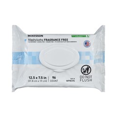 McKesson Personal Cleansing Wipe Soft Pack Unscented 96 Count