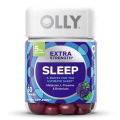 OLLY Sleep Aid OLLY Extra Strength Sleep 50 per Bottle Gummy 5 mg - 100 mg Strength