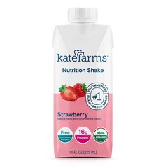 Kate Farms Oral Supplement Kate Farms Nutrition Shake Strawberry Flavor Liquid 11 oz. Carton, 1/EA