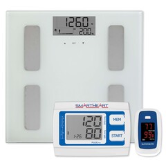 Veridian Healthcare LLC Total Body Analyzer with NIBP and Oximeter Step On TheraCare Digital Display 400lbs. / 200kg White