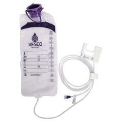 Vesco Medical Enteral Feeding Pump Bag Set Vesco Q 1000 mL PVC NonSterile, 1/EA