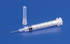 Covidien Syringe with Hypodermic Needle Monoject&reg; 3 mL 22 Gauge 1