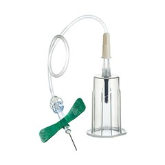Greiner Bio-One Vacuette Blood Collection Set with Holder 21 Gauge 3/4 Inch Needle Length Safety Needle 7-1/2 Inch Tubing Sterile