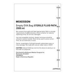 McKesson EVA Empty Bag 2000 mL, 50/CS