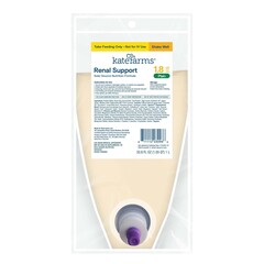 Kate Farms Tube Feeding Formula Kate Farms Renal Support 1.8 Plain Flavor Liquid 1000 mL Ready to Hang Prefilled Container, 6/CS