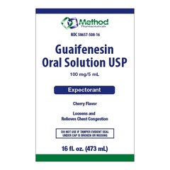 Method Pharmaceuticals Cold and Cough Relief 100 mg / 5 mL Strength Liquid 16 oz.