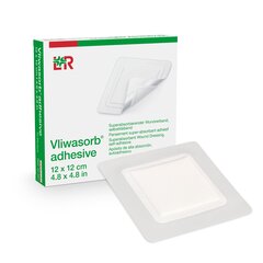 Lohmann & Rauscher Super Absorbent Dressing Vliwasorb&reg; Border Polyacrylate Adhesive 5 X 5 Inch Square, 260/CS