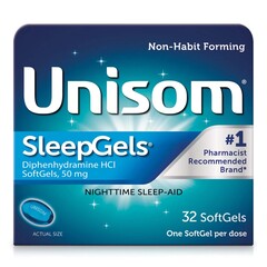Sanofi Pasteur Sleep Aid Unisom Sleepgels 32 per Box Softgel 50 mg