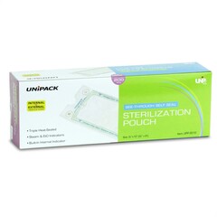 Dukal Sterilization Pouch UniPack Ethylene Oxide (EO) Gas / Steam 10 X 15 Inch Transparent Blue / White Self Seal Paper / Film