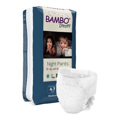 Abena Unisex Youth Training Pants Bambo&reg; Dreamy Night Pant Pull On with Tear Away Seams Size 4 to 7 Years Disposable Heavy Absorbency, 10/PK