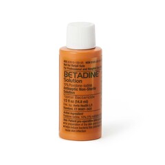 Emerson Healthcare Skin Prep Solution Betadine 1/2 oz. Bottle 10% Strength Povidone-Iodine NonSterile