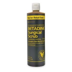 Emerson Healthcare Surgical Scrub Solution Betadine 4 oz. Bottle 7.5% Strength Povidone-Iodine NonSterile
