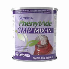 Nutricia Oral Supplement PhenylAde GMP Mix-In Unflavored Powder 200 Gram Can, 6/CS