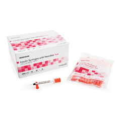 MON942665BX - McKesson - Insulin Syringe with Needle, 100 EA/BX