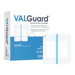 Covalon Technologies I.V. Specialty Dressing VALGuard&reg; Film 4 X 4-1/2 Inch Sterile, 50/BX