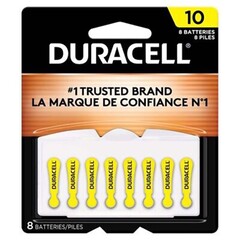 Duracell BATTERY, F/HEARING AID SZ10 (8/PK 6PK/BX 10BX/CS)