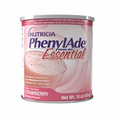 Nutricia Oral Supplement PhenylAde&reg; Strawberry Flavor Powder 16 oz. / 454 Gram Canister, 6/CS