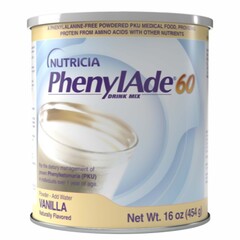 Nutricia Oral Supplement PhenylAde&reg;60 Vanilla Flavor Powder 16 oz. / 454 Gram Canister, 6/CS