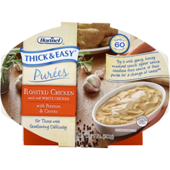 MON797226CS - Hormel Health Labs - Thick & Easy® Puree, 7 oz. Bowl, Roasted Chicken with Potatoes/Carrots, Ready to Use