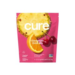 Cure Hydration Oral Electrolyte Solution Cure Tropical Punch Flavor 0.27 oz. Electrolyte, 14/PK